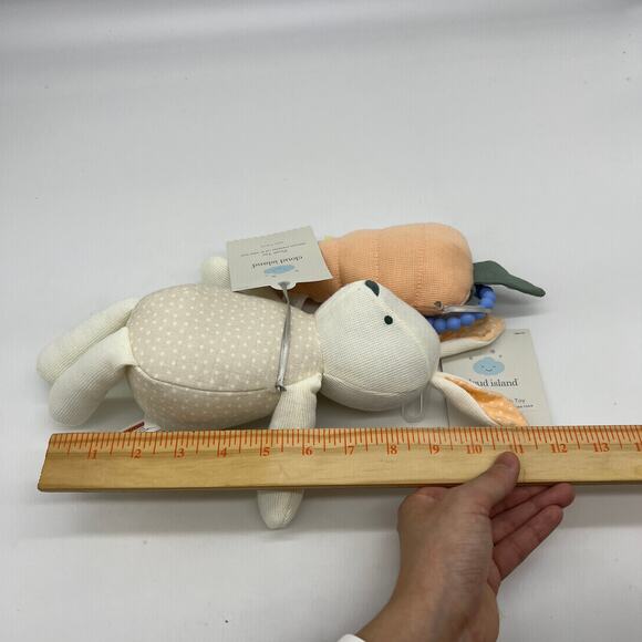 Plush Toy Bunny Stuffed Animal and Carrot Interactive Infant Toy - Cloud Island - Picture 8 of 8